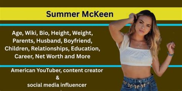 Summer McKeen Biography, Wiki, Age, Height, Family
