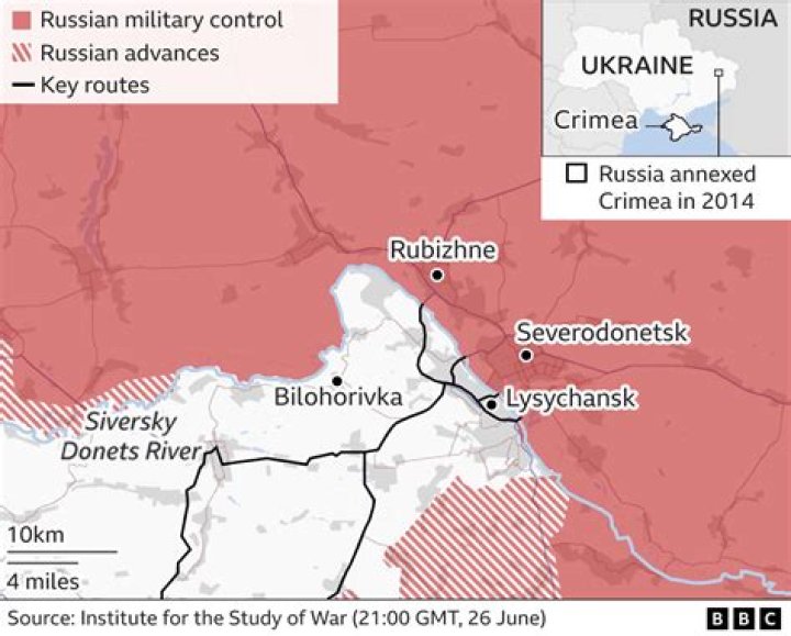 The battle for Lysychansk and Severodonetsk has 