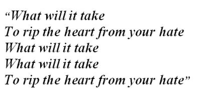 
“The Hate from Your Heart” by Trivium
