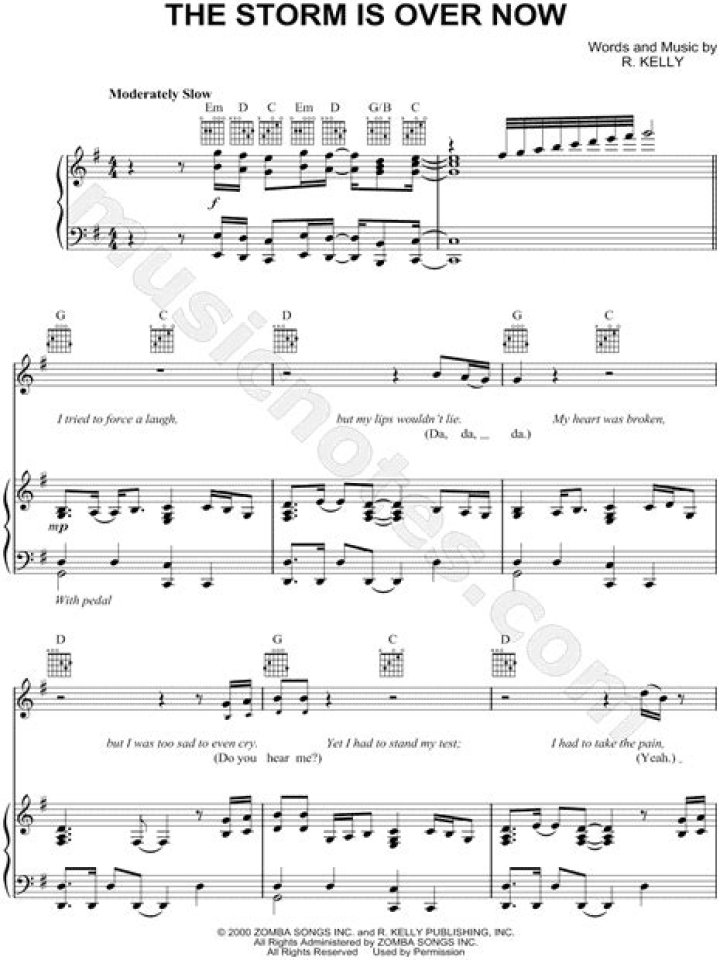“The Storm is Over Now” by R. Kelly