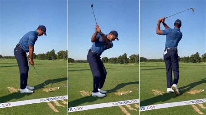 Tiger Woods Driving Range Routine