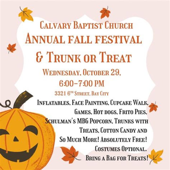 🎃 Trunk or Treat @ Calvary Baptist Church