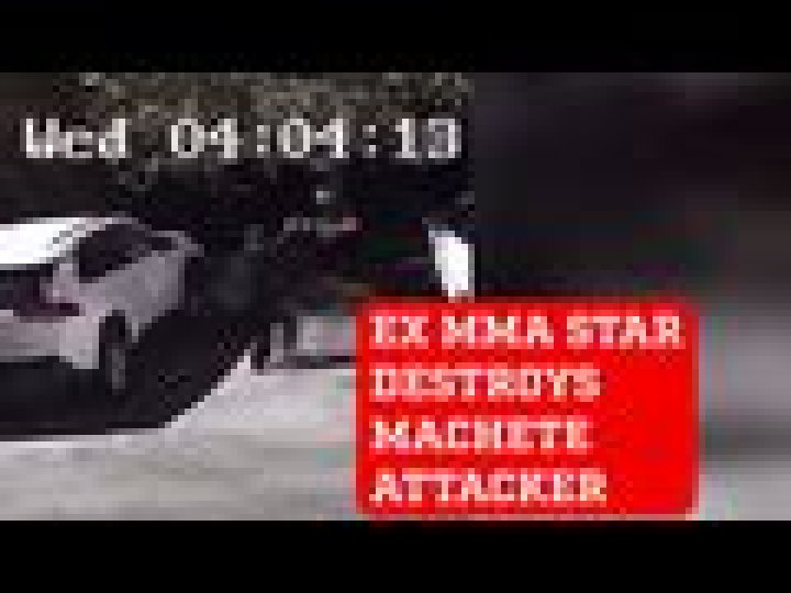 UFC: Machete attacker unwillingly tries to rob former MMA star... and gets what he deserves!