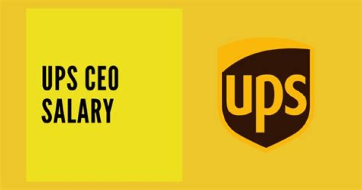 UPS CEO's total pay was $19M in 2022