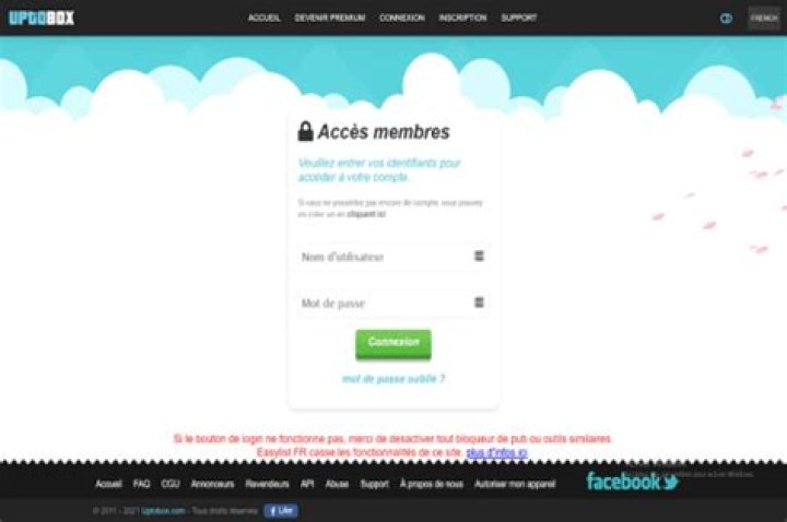 Uptobox : comment se connecter à mon compte premium ?