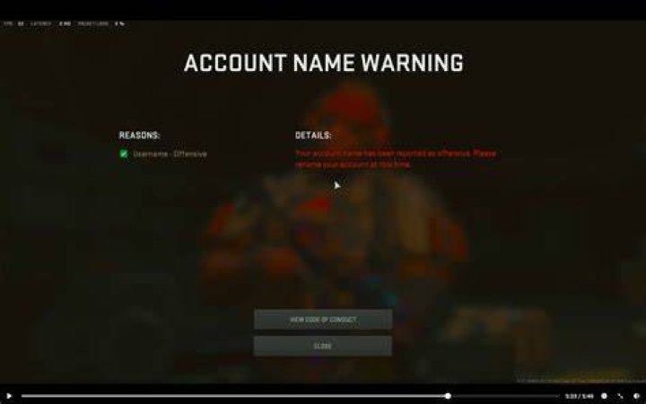 Username Offensive Account Name Warning COD MW2