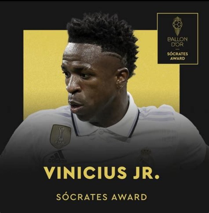 Vinicius Junior set to win Socrates Award