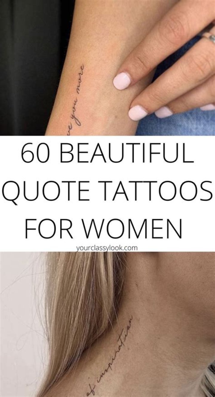 Want A Quote Tattoo? These 26 Life Quotes Are PERFECT
