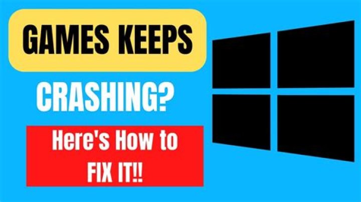 What do you do if your game keeps crashing?