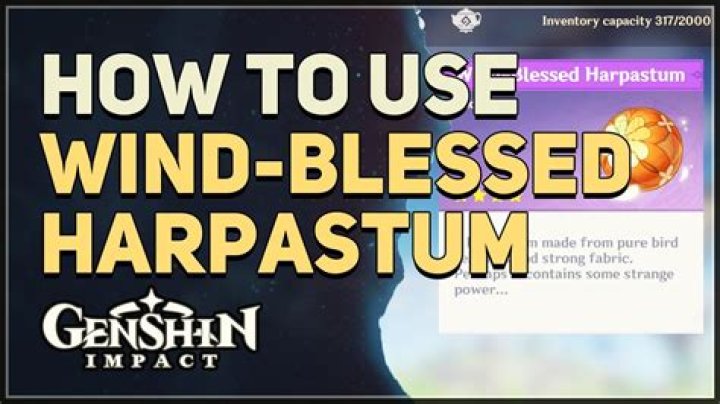 What does the Wind-Blessed Harpastum do in Genshin impact?