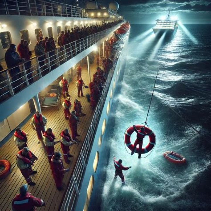 What happens when a cruise passenger falls overboard