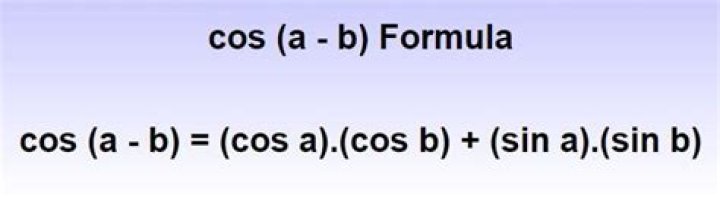 What is cos a B?