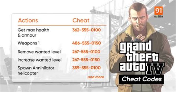 What is the cheat code for a tank in GTA 4?