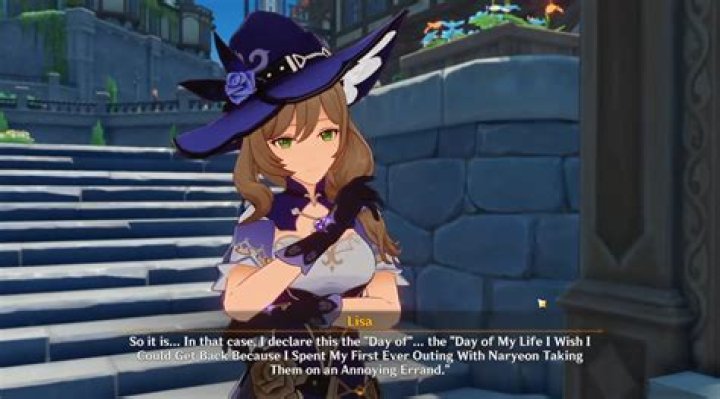 What is the correct gift for Lisa Genshin impact?