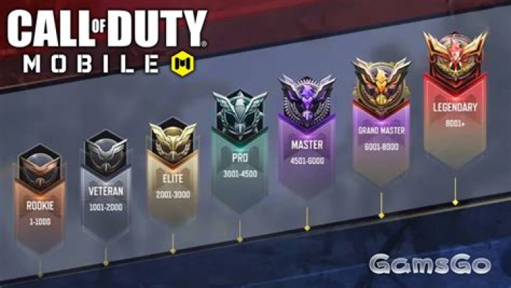 What is the highest rank in CoD?