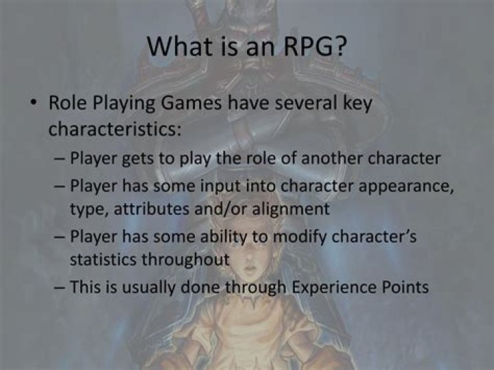 What makes a game an RPG?