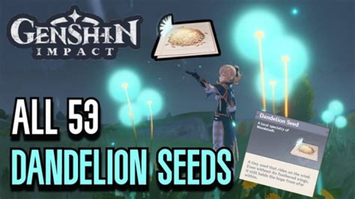 Where can I buy dandelion seeds in Genshin Impact?