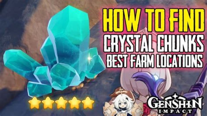 Where can I farm crystal chunk Genshin Impact?