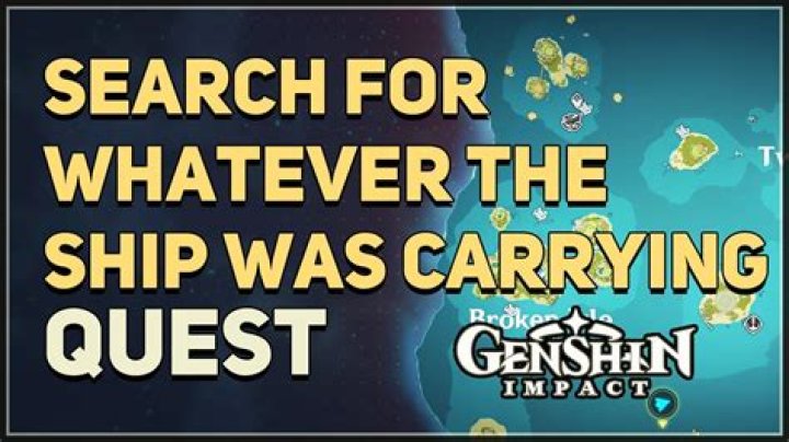 Where is whatever the ship was carrying Genshin impact?