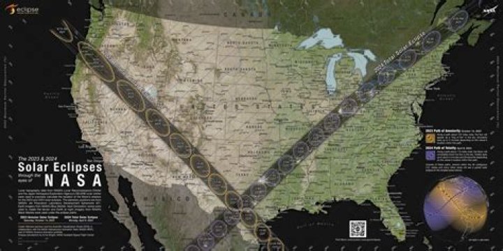 Where to see total, annular solar eclipses in US in 2023, 2024