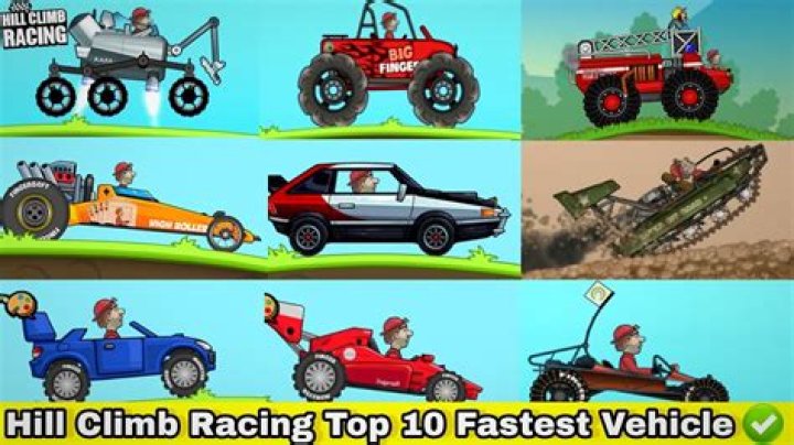 Which car is best in hill climb racing?