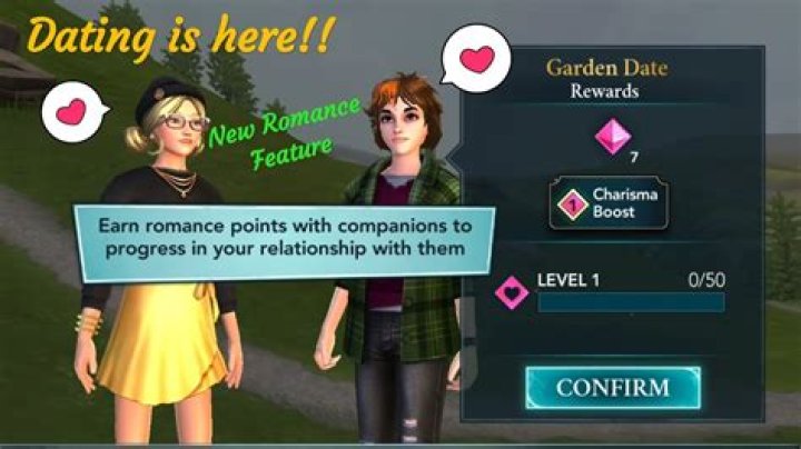 Who can you date in Hogwarts mystery?