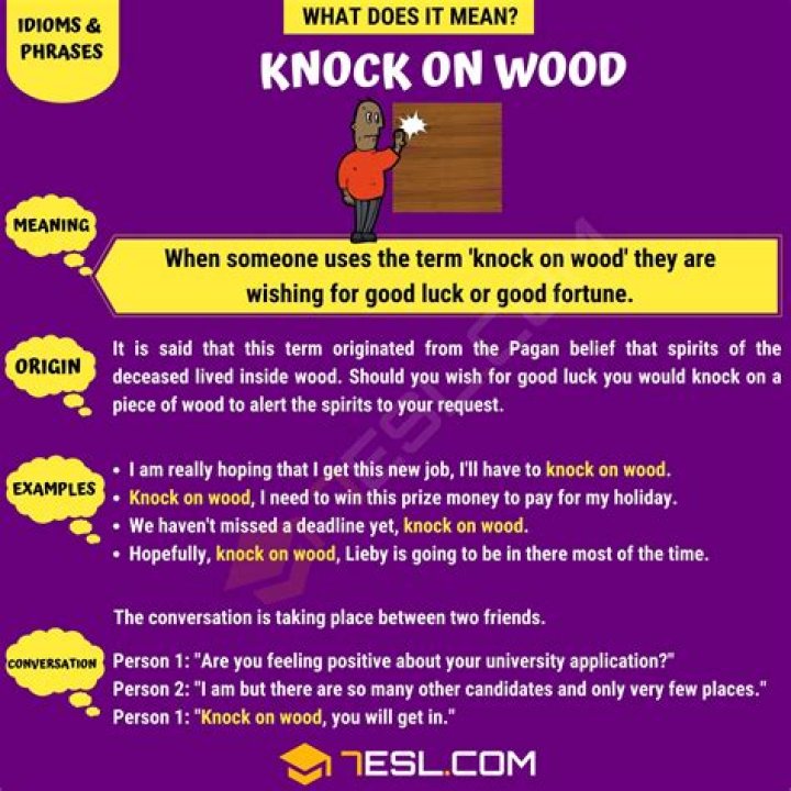Why Do People Knock On Wood? Meaning & Origin Of The Superstition