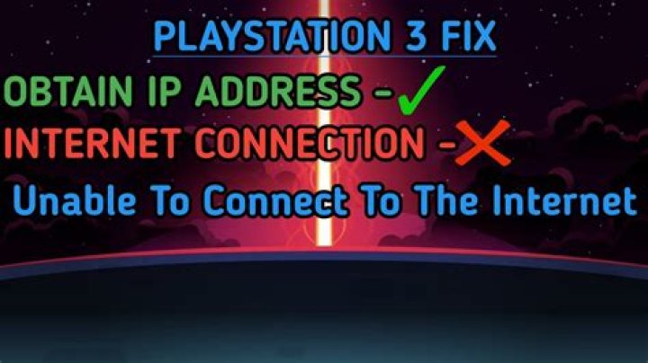 Why is PS3 not connecting to Internet?