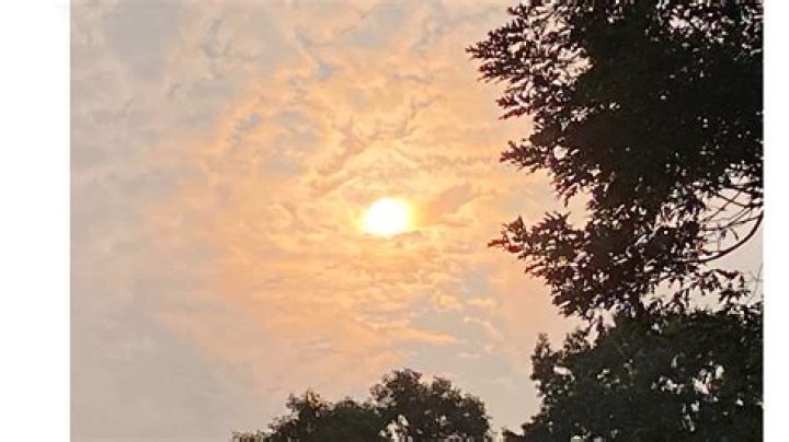 Wildfire smoke in Georgia | Sunrise and sunset