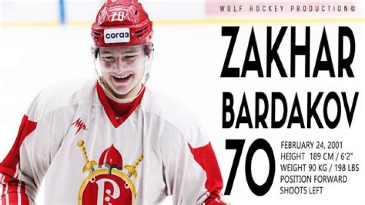 Zakhar Bardakov - NHL Center - News, Stats, Bio and more