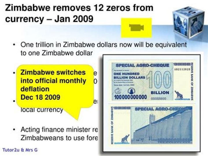 Zimbabwe removes 12 zeros from currency